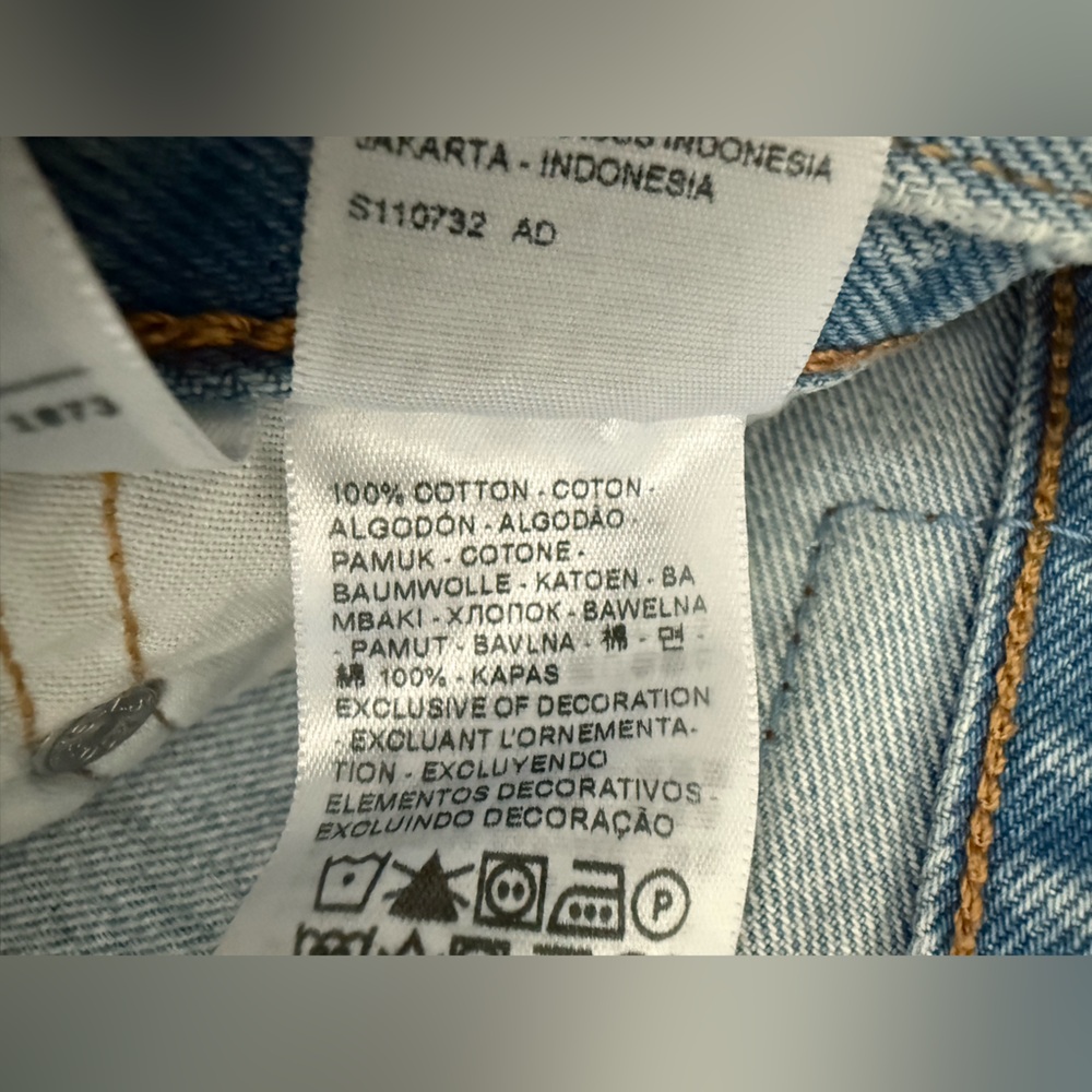 Levi's 501 Patchwork Flower High Rise Straight Le… - image 15